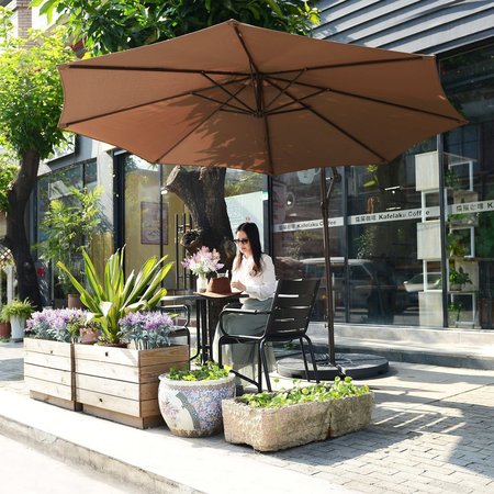 Villacera 10-Foot Outdoor Patio Umbrella, Brown 83-OUT5413